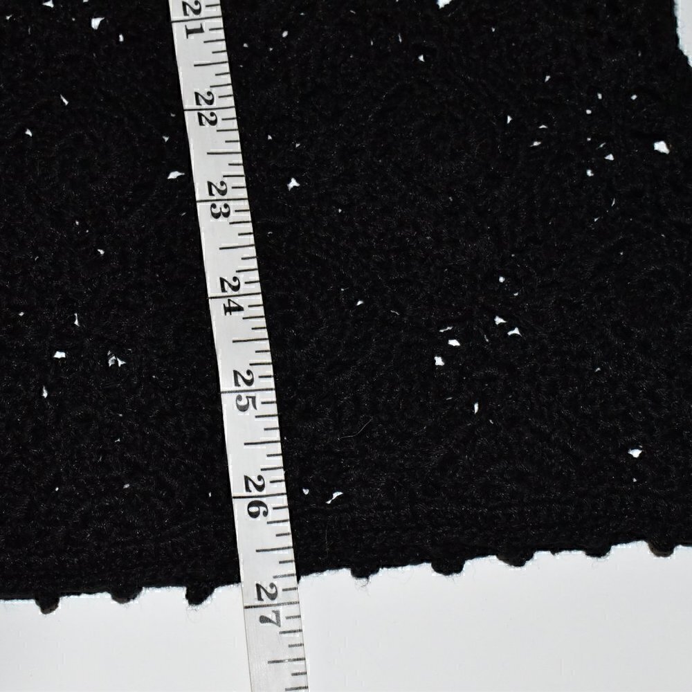 Kate Hill Button Down Grandma Crochet Sweater Black Size XL - Picture 5 of 10